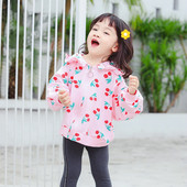 Παιδικό μπουφάν για το  φθινοπώρο για κορίτσια με κουκούλα