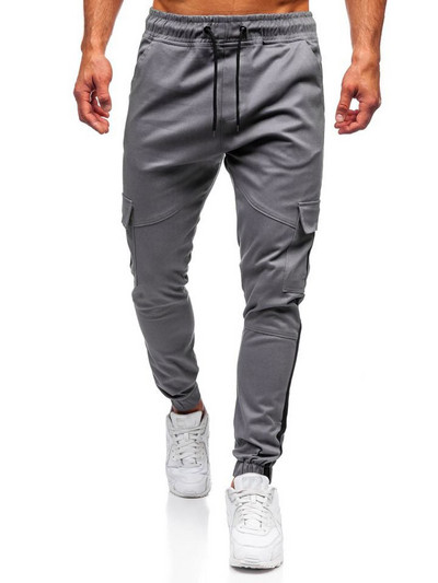 Σπορ καθημερινά  ανδρικό παντελόνι με τσέπη σε τρία χρώματα