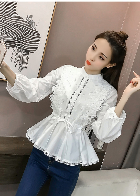 Női top ing két színben, nyakkendővel