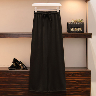 Nagy méretű női széles nadrág, rugalmas derékkal, több színben