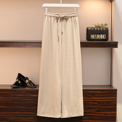 Nagy méretű női széles nadrág, rugalmas derékkal, több színben