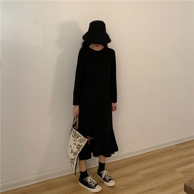 Γυναικέια casual μακρύ φόρεμα σε τρία χρώματα