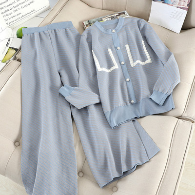 Napi női mellény és széles nadrág szett három színben