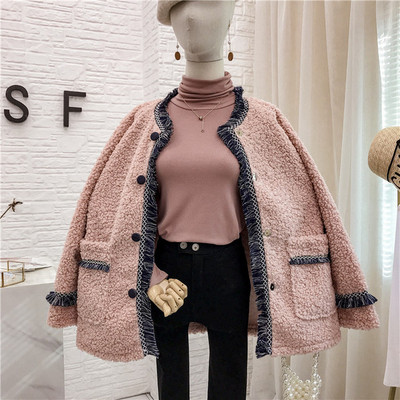 Női alkalmi kabát gombokkal és zsebekkel, három színben