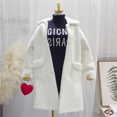 Дълго дамско меко палто с джобове в различни цветове