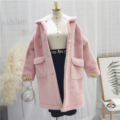 Дълго дамско меко палто с джобове в различни цветове