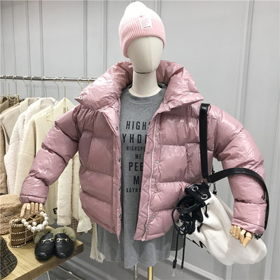 Καθημερινό γυναικείο μπουφάν με ψηλό γιακά σε διάφορα χρώματα