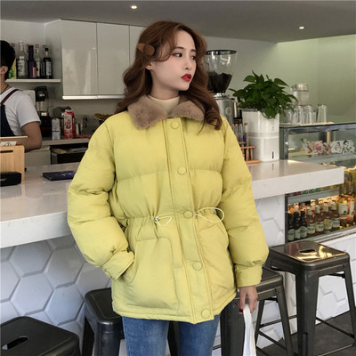 Μοντέρνο  γυναικείο μπουφάν σε δύο χρώματα με γούνα