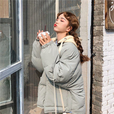 Geaca de dama moderna in doua culori model lat