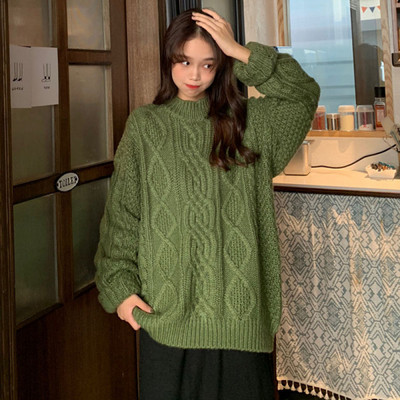 Női alkalmi pulóver széles modell három színben