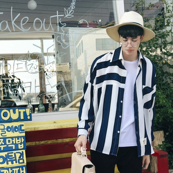 Ευκολοφόρο πουκάμισο ανδρών σε δύο χρώματα