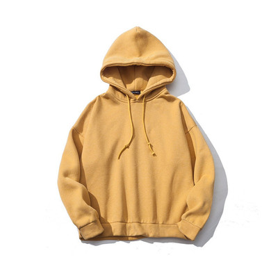 Μαλακό φούτερ με κουκούλα σε ευρύ σχέδιο