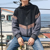 Φούτερ φθινόπωρο-χειμωνιάτικο με φερμουάρ σε δύο χρώματα