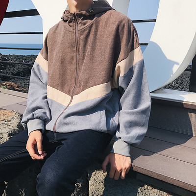 Φούτερ φθινόπωρο-χειμωνιάτικο με φερμουάρ σε δύο χρώματα