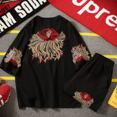 Ανδρικά αθλητικά ρούχα + σορτς με κεντήματα