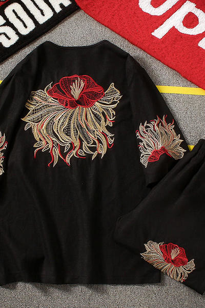 Ανδρικά αθλητικά ρούχα + σορτς με κεντήματα