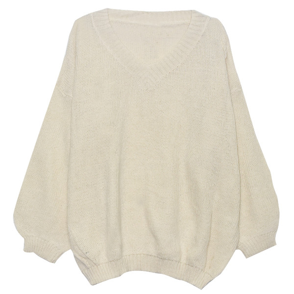 Γυναικεία πουλόβερ με λεπτή πλέξη και V-neckline