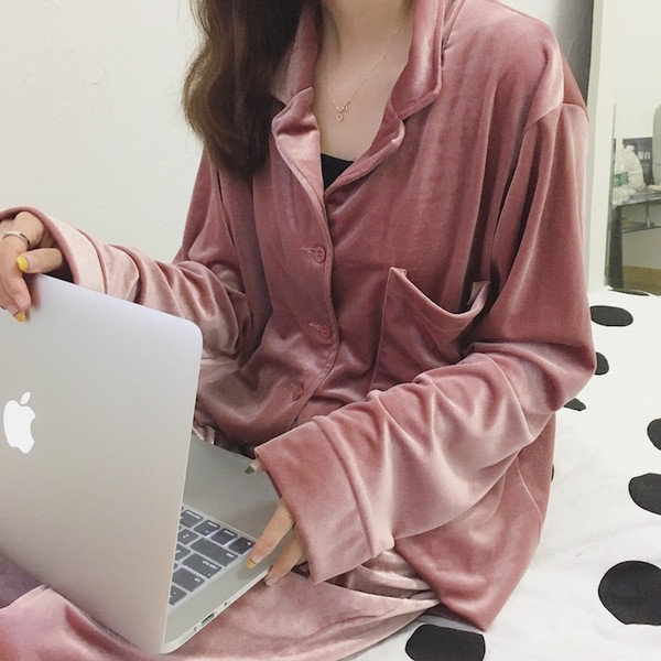 Καπιτονέ κυρίες πιτζάμες + παλτό + παντελόνι