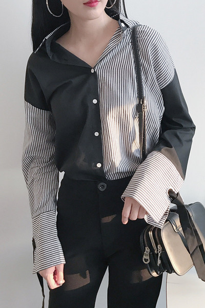 Γυναικείο πουκάμισο με δύο πρόσωπα, κατάλληλο για την καθημερινή ζωή