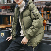 Καθημερινό παχύ χειμωνιάτικο μπουφάν σε δύο χρώματα