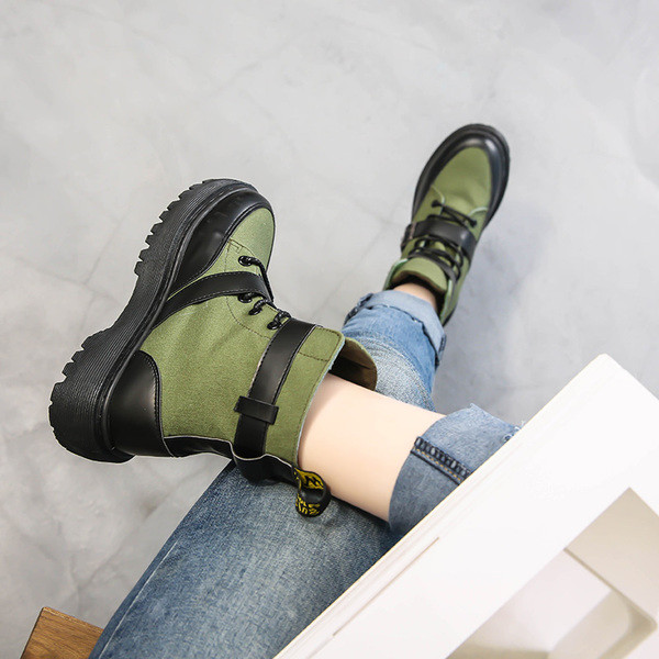 Дамски спортно-елегантни кубинки в четири цвята