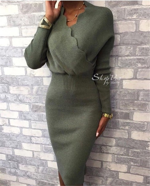 Γυναικείες χειροποίητες φόρμες με μανίκια μακρυμάνικου τύπου μανίκια με ασύμμετρη ντεκολτέ