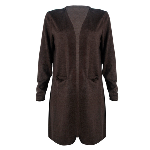 Μαλακή και ζεστή γιλέκο καθημερινής κυρίας με τσέπες