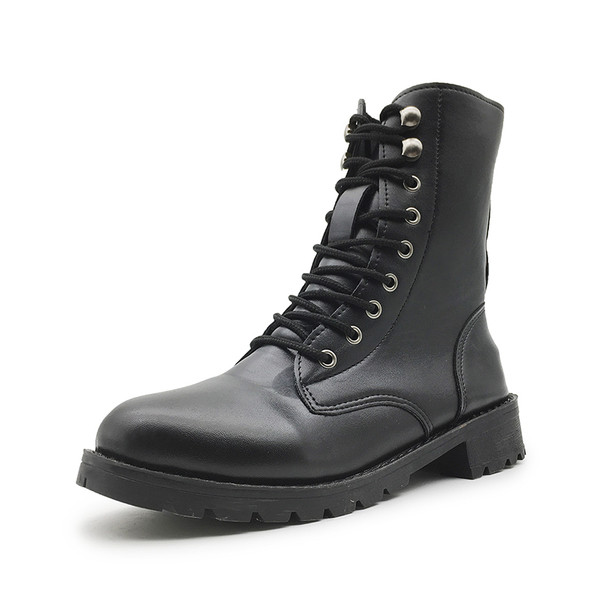 Περιστασιακά κύβοι γυναικών οικολογικού δέρματος σε μαύρο χρώμα