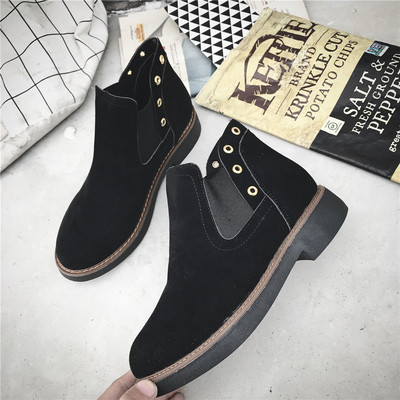 Περιστασιακές μπότες κυρίες με επίπεδη καπέλα τριών χρωμάτων