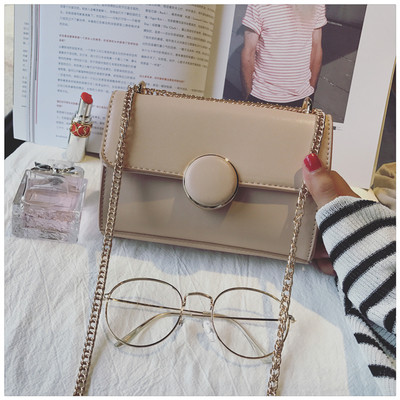 Κομψή τσάντα μίνι κυρίες με μεταλλική αλυσίδα σε τέσσερα χρώματα