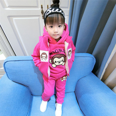 Αθλητικό παιδικό σετ τρία τεμάχια για κορίτσια με εφαρμογές