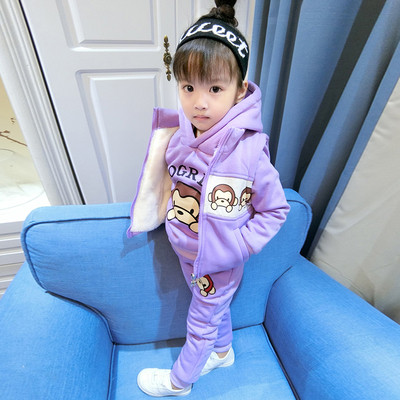 Αθλητικό παιδικό σετ τρία τεμάχια για κορίτσια με εφαρμογές