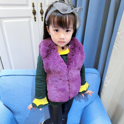 Παιδικά κομψά χειμερινά φτερά για κορίτσια σε τρία χρώματα