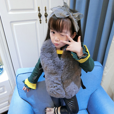 Παιδικά κομψά χειμερινά φτερά για κορίτσια σε τρία χρώματα