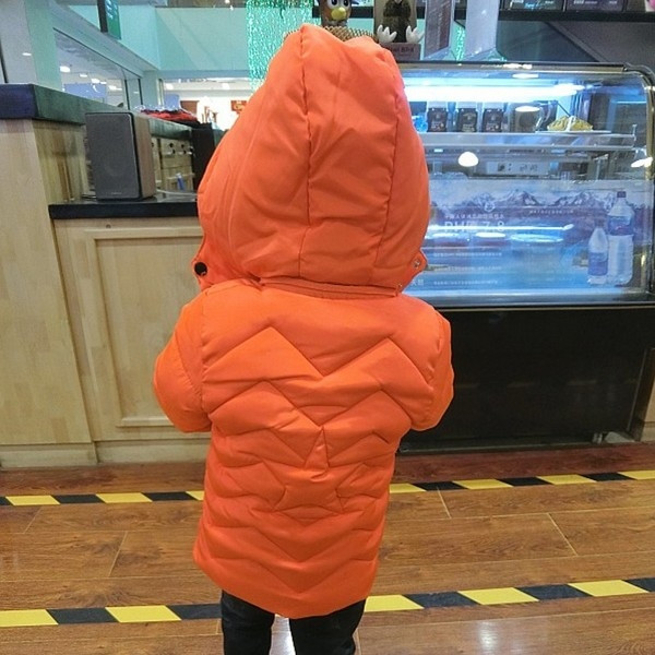 Βρεφικό μπουφάν για αγόρια με κουκούλα σε δύο χρώματα