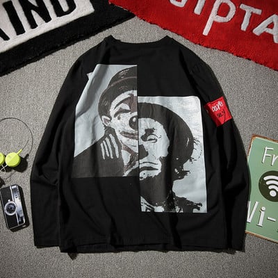 Ανδρική μπλούζα φθινοπωρινή με μακρύ μανίκι με εκτύπωση