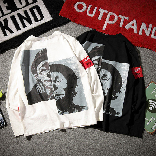 Ανδρική μπλούζα φθινοπωρινή με μακρύ μανίκι με εκτύπωση