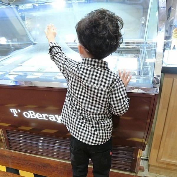 Παιδικό τροχόσικο πουκάμισο για αγόρια με μίνι εφέ