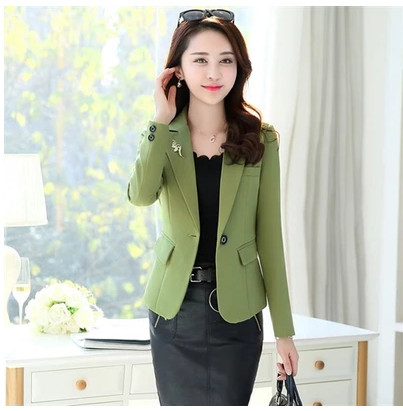 Дамско елегантно сако с V-образна яка