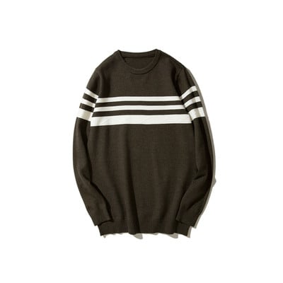 Ανδρικό πουλόβερ με ριγέ ρίγες