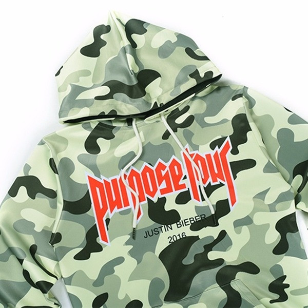 Casual μπουφάν καμουφλάζ με κουκούλα και γραβάτες