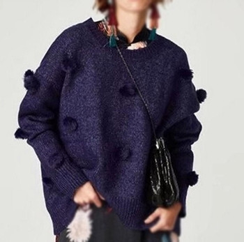 Καθημερινή κυριολεκτική πουλόβερ με ανοιχτό πουλόβερ και μαλακό fleece - 3 σχέδια
