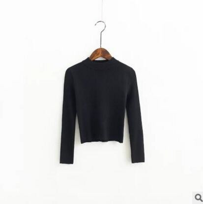 Μπλούζα με κοντό μανίκι με κολάρο σε σχήμα O και μακριά μανίκια, ποικιλία σχεδίων