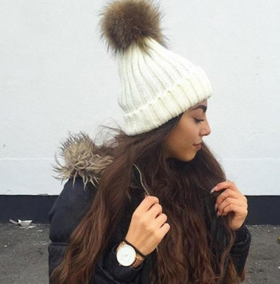 Γυναικείο καπέλο χειμωνιάτικο μαλλί με μαλακό toe, πολλά χρώματα