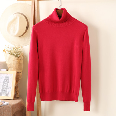 Καθημερινή κυρίες πουλόβερ με ημι σε διάφορα χρώματα