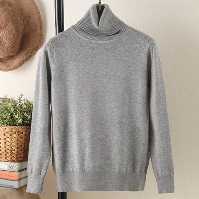 Καθημερινή κυρίες πουλόβερ με ημι σε διάφορα χρώματα