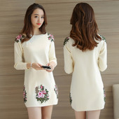 Καθημερινή κυρία φόρεμα με floral μοτίβα σε διάφορα χρώματα