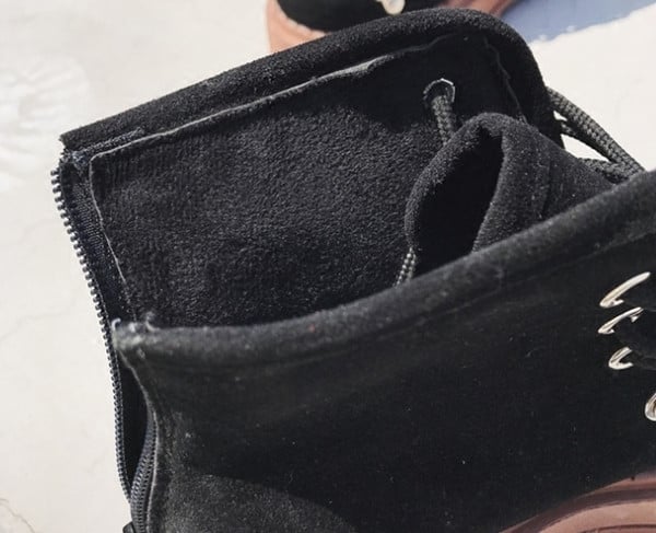 Ежеднвени дамски боти на висока гумена подметка в ретро стил