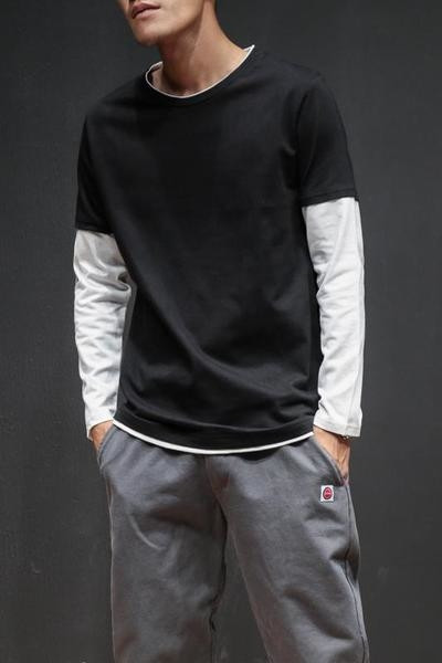 Ανδρική μπλούζα με μακριά μανίκια