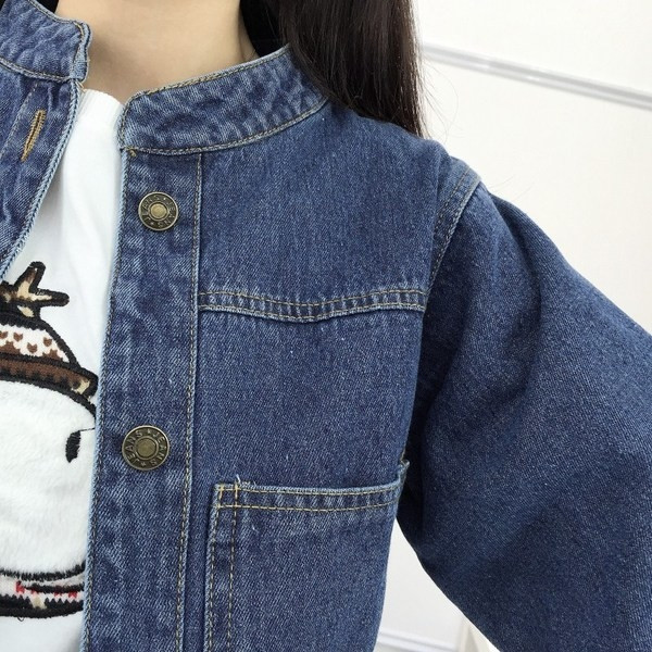 Пролетно-есенно дамско дънково яке тип `Boyfriend`